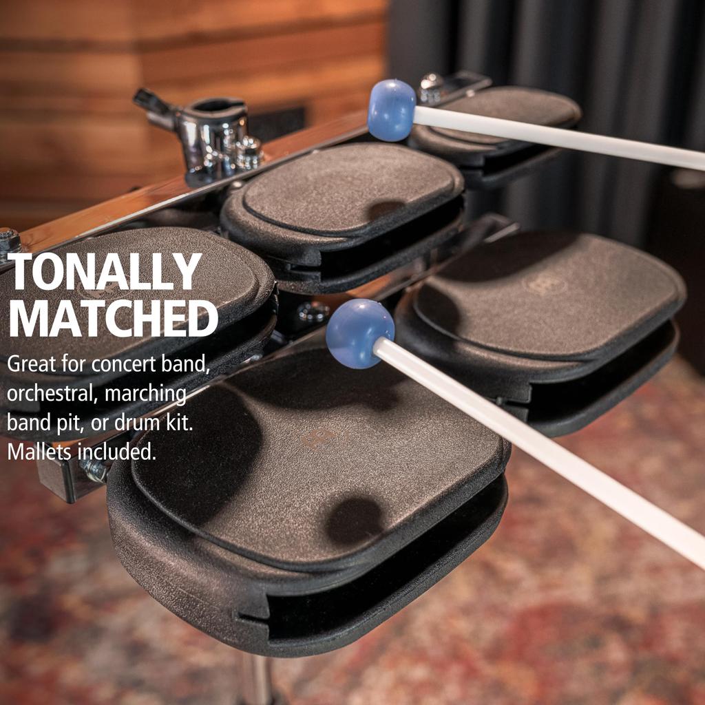 Meinel Percussion Block 5 Piece Set Symthetic Temple Block TMSTB []