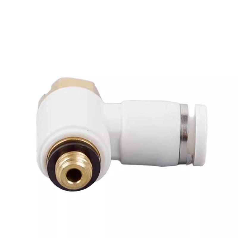 Mini PH Two-Way Elbow External Thread Pneumatic Fitting Air Hose Quick Connect Fitting (PH03-M5C/04-M5C)