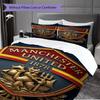 Spirit Devils Rise Bedding (1 * duvet cover + 2 * pillowcase, without core) 2D Flat Soft and comfortable Christmas birthday gift