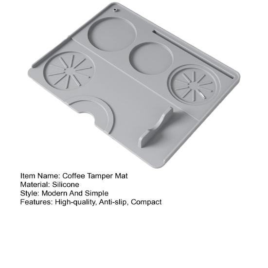 Коврик для трамбовки эспрессо, нескользящий силиконовый коврик для трамбовки кофе, коврик для станции трамбовки эспрессо, инструмент бариста для кухонного бара на столешнице