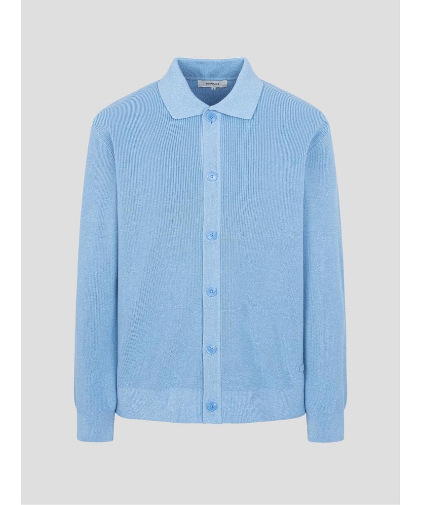 Beanpole Men Collared Cardigan Sky Blue