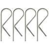 01004 Запасной штифт для контроля раскачивания, Зажимы R для фаркопа, Подходит для кемпинговых прицепов, автодомов, караванов, тракторов, зажимы для газонокосилок (4 шт.)