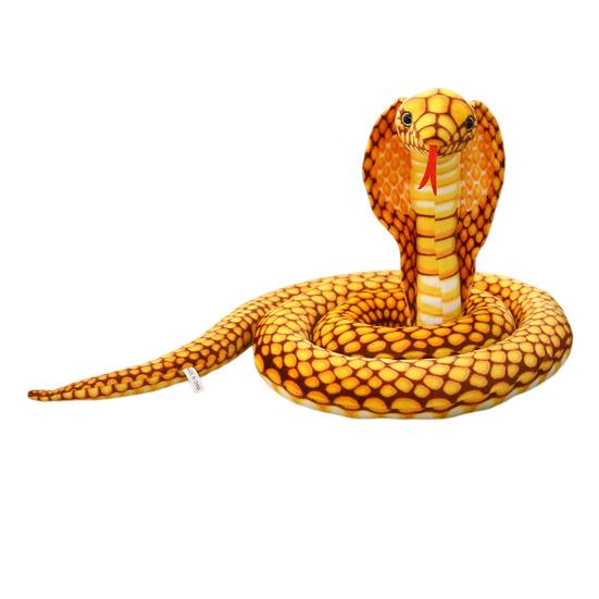 Simulation Snake Plush Toy Realistic Snake Skin Giant Cobra Plushies Funny Trick Toy Soft