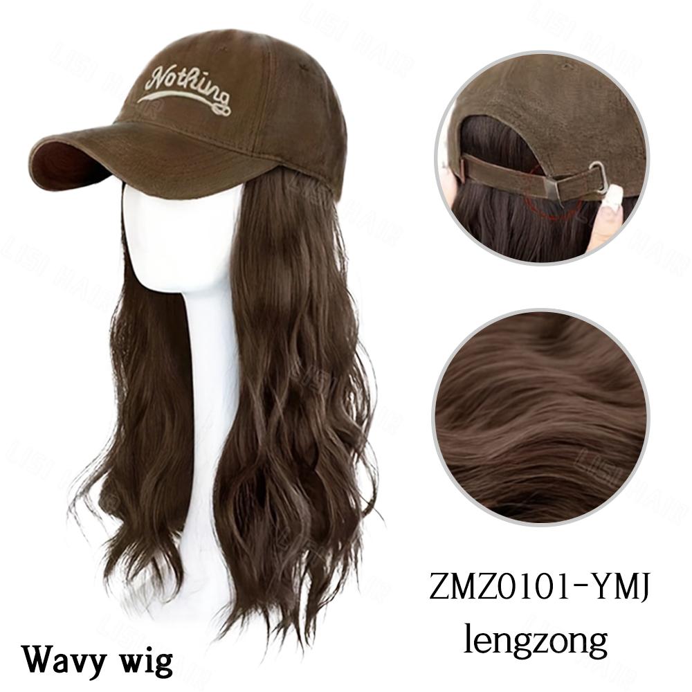 MERISIHAIR Синтетический парик шляпы Длинный прямой парик для женщин Парик Дружественный термостойкий для ежедневного использования