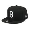 [New Era] 9FIFTY Cap for Men, Major League Baseball, Boston Red Sox, Black X White, Black [Used]