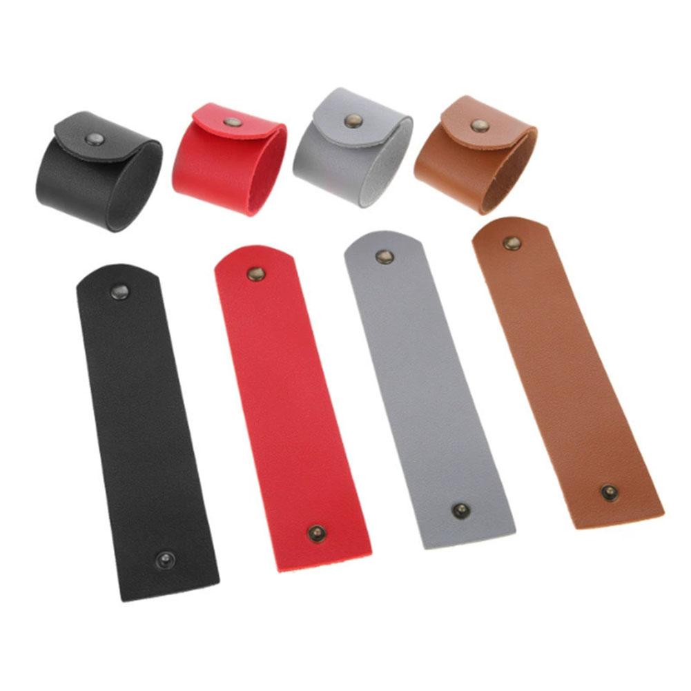 6 Pieces Rustic Leather Napkin Rings for Dinner Table Handmade PU Leather Rings Waterproof and Long Lasting Napkin Holders