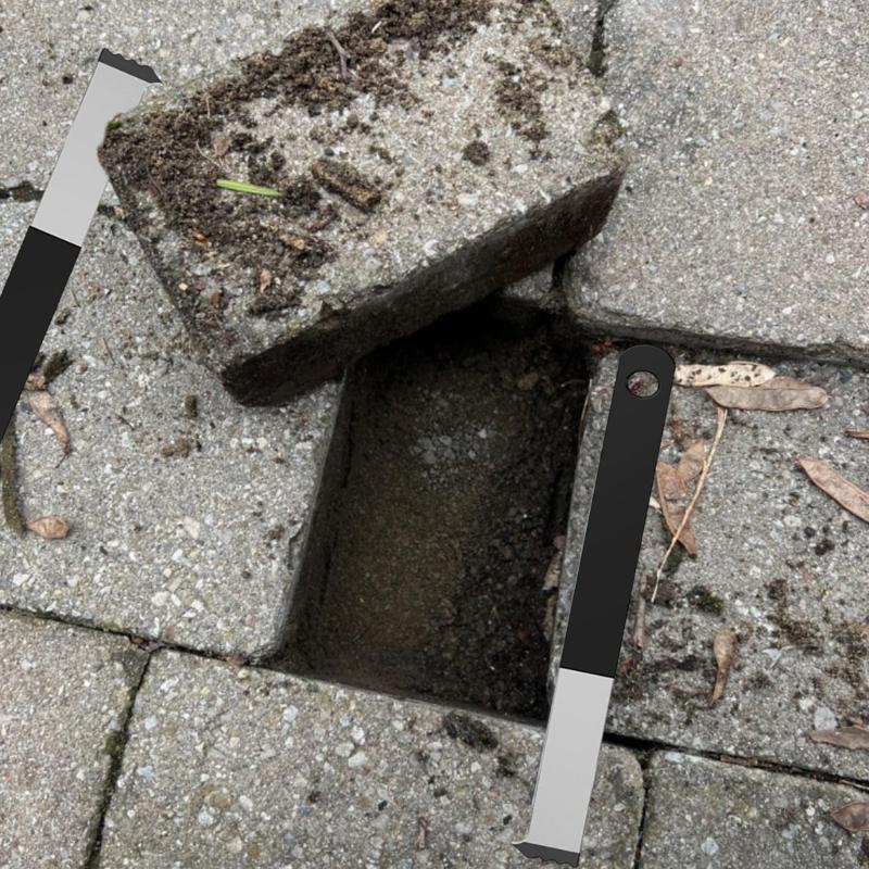 2 шт. Профессиональные инструменты для подъема брусчатки, съемники брусчатки для подрядчиков и энтузиастов DIY, безопасное извлечение кирпича