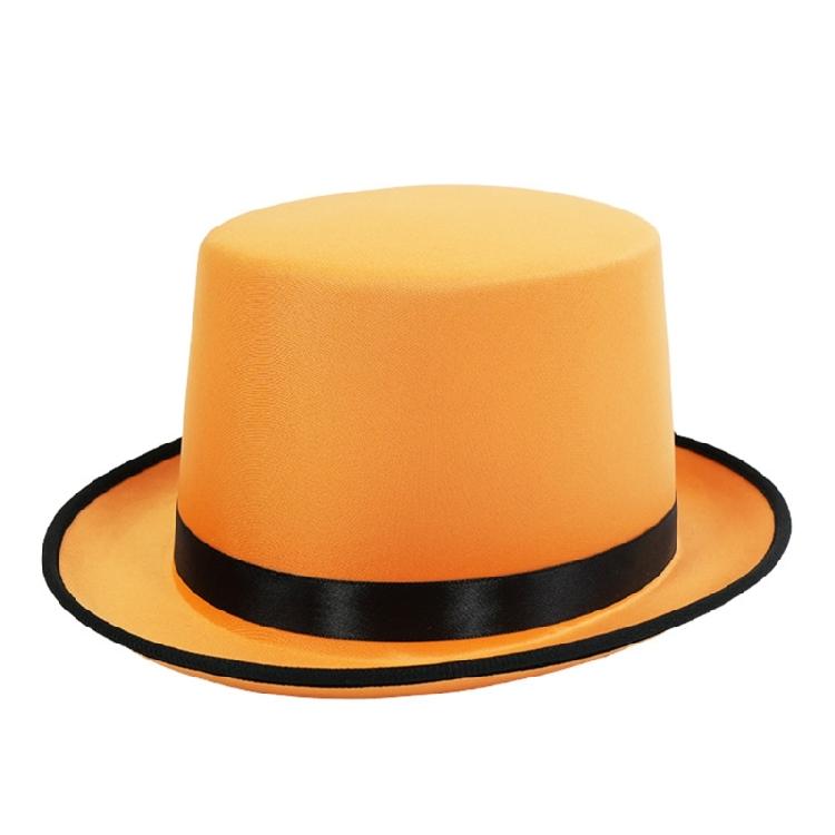 Theatrical Stovepipe Hat for Halloween Costume and Role Playing Fun Fashion Accessory Short Brimmed Hat