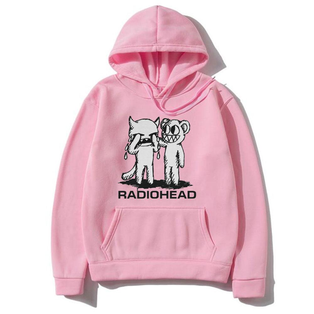 Модная рок-группа RADIOHEAD Печатные толстовки с капюшоном для мужчин и женщин Модные толстовки большого размера унисекс Harajuku Gothic Tops