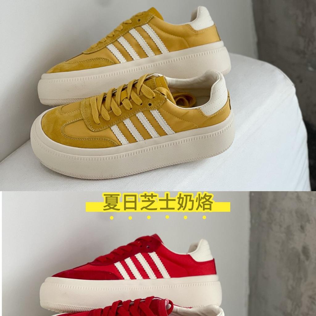 2025 summer new leather platform white shoes women's versatile casual sports board shoes heightening breathable bread shoes