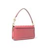 Michael Kors Mk Bradshaw Однотонная Сумка-багет из кожи с цепочкой и стеганой фактурой, с клапаном, с логотипом-буквой, Женские сумки, Светло-розовый 30S1G2BL1T-644