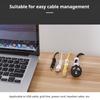 Scratch Free Cable Drop Clip 20pcs/set Self-Adhesive Holder Secure Storage Fixed For Home No Drill Desk Tidy Easy Install Portable  Handmade