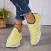 2024 Slip on Flat Casual Shoes Womens Mesh Knited Sneakers Sport Breathable Lightweight Shallow Mouth Comfortable Walking Shoes