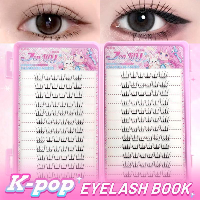Stylish False Eyelashes Inspired Design Comic Fluffy Clustered Slender Self-Adhesive Segmented Lashes Perfect For Everyday