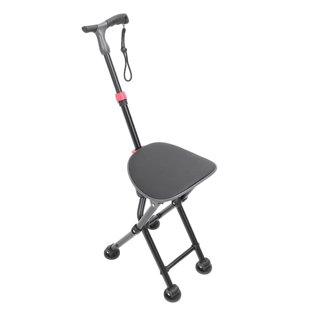 Складные трости с сиденьем, трость, 4 ножки, нескользящий легкий складной тростниковый стул для очередей