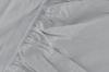 Satin fitted sheet 220x200 light gray