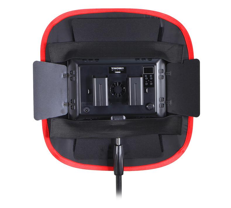 Светодиодный софтбокс с красным/черным сотовым краем для портретной фотографии