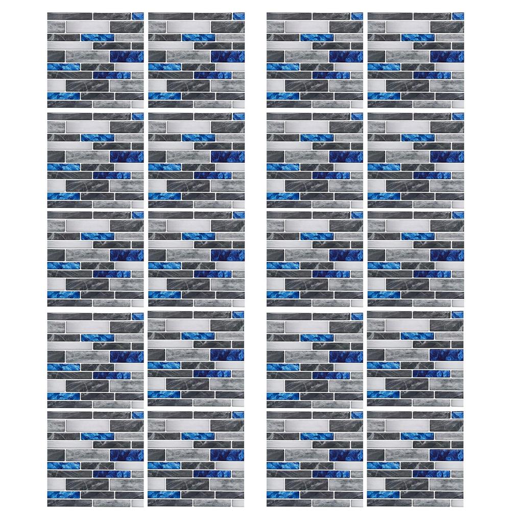 Самоклеящаяся плитка, плоская наклейка на стену, кухня, ванная комната, кристаллическая плитка, наклейки, 2 комплекта, 20 шт.
