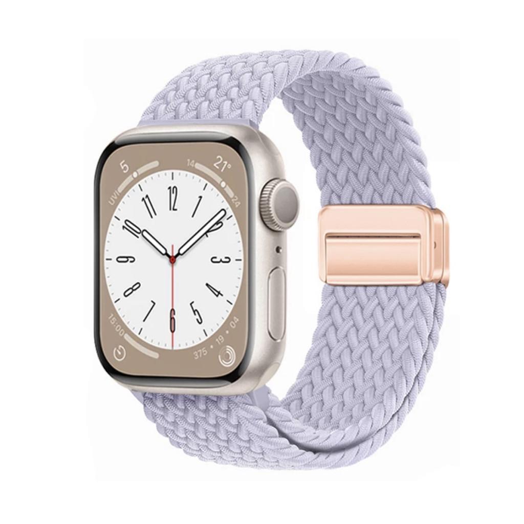 Плетеная нейлоновая ремешок-браслет Совместимый Для Apple Watch S10 46мм 44мм 40мм 45мм 49мм 41мм 38мм iWatch series se 10 7 3 5 6 8 9 Ultra