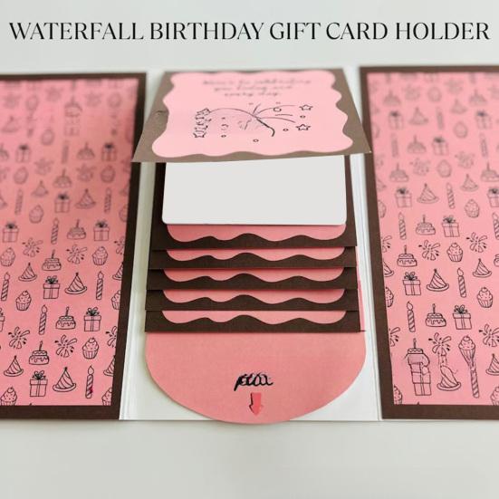 Книжечка подарочных карт на Рождество Ручная работа Счастливого Рождества Книжка подарочных карт Выдвижной дизайн DIY Вау Держатель для карт Памятный подарок на праздник Рождественская вечеринка