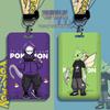 Cartoon Lanyard ID Holder for Students: School, Bus, Meal, or Work Badge