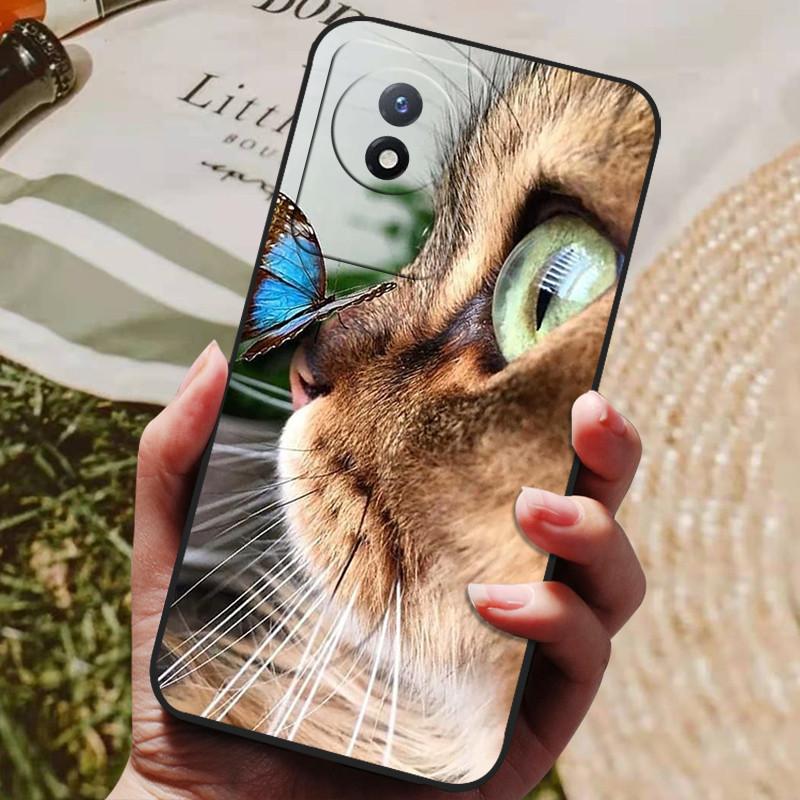 Чехол для Vivo Y02S V2203 Мягкий ТПУ Силиконовая Задняя Крышка для Vivo Y02 V2213 Y02 Y 02S 4G 2022 Чехлы для Телефона Защитный Модный Coque