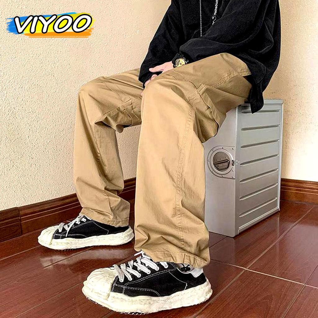 Мужская одежда Y2K Черные брюки-карго Спортивные штаны Брюки Широкие спортивные штаны Корейская модная одежда Уличная одежда Techwear для мужчин