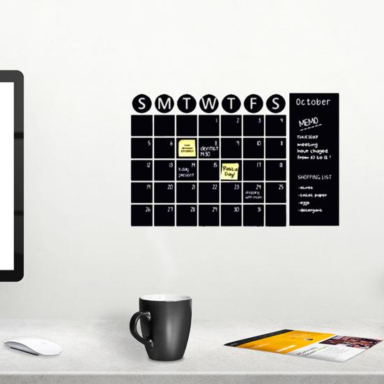 Наклейки на стену с ежемесячным календарем и планом, самоклеящиеся съемные водонепроницаемые наклейки для расписания «сделай сам», офисные принадлежности