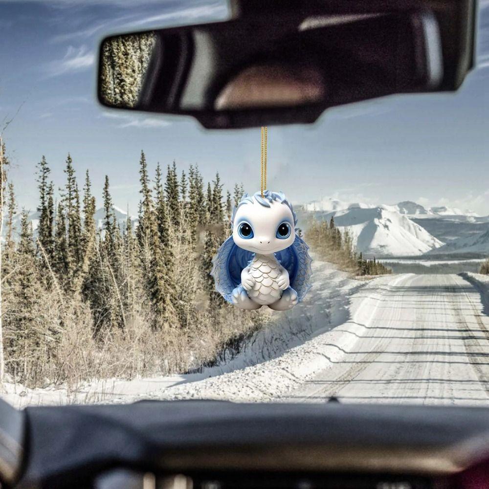 Акриловый кулон в виде дракона, сделай сам, поделки, украшения для рождественской елки, креативные рождественские подвесные украшения