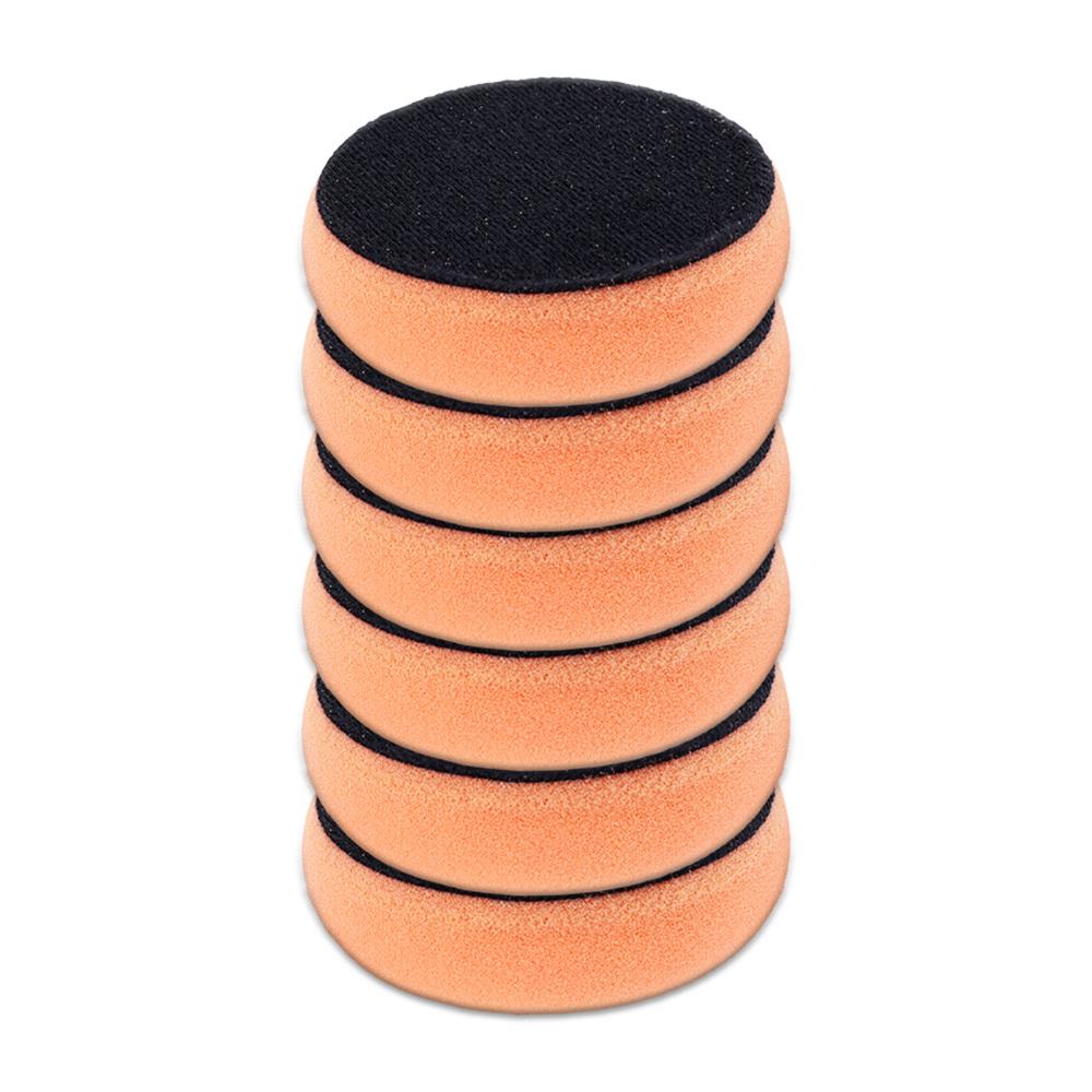 Набор губок для полировки автомобиля, 4-дюймовые аппликаторы для автомобильного воска, красная ручка, мягкие губчатые аппликаторы, губка для полировки автомобиля, инструмент для чистки