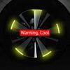 20pcs Colorful Luminous Stickers Tire Rim Reflective Strips Luminous Car Wheel Hub Sticker