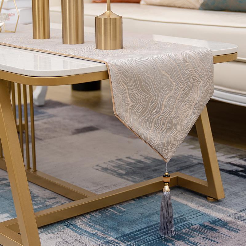 Современная вышивка, водная рябь, чайные столики, бегун, европейские атласные столы, флаг для гостиной, обеденный стол, чехол для телевизора, ткань для гостиничного стола, флаг