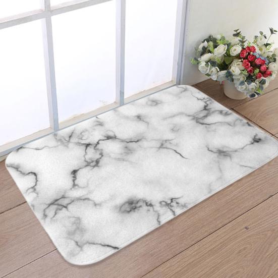 40x60cm Marble Style Durable Floor Mat Doormat Non Slip Bathroom Home Decor