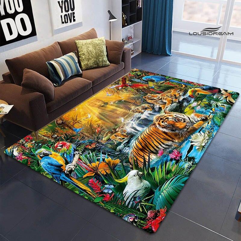 3D ковер с животным принтом, детский игровой ковер для гостиной, спальни, красивый ковер, нескользящий коврик, реквизит для фотосъемки, подарок