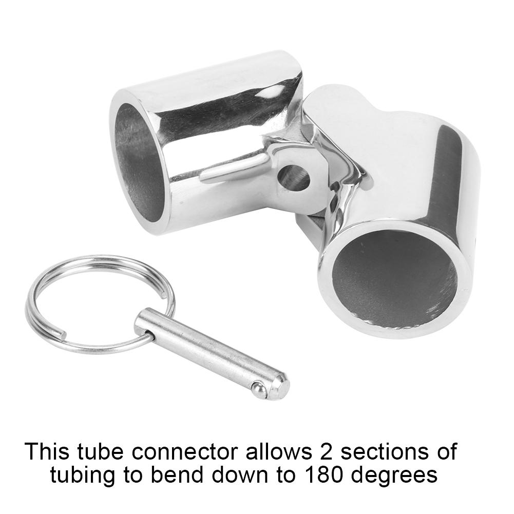 Морская складная поворотная муфта из нержавеющей стали, соединитель для труб с наконечником, аксессуары для лодок