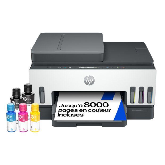 Imprimante Tout-en-un HP Smart Tank 7305 - Jet d'encre thermique - Couleur - Recto-verso - Wifi