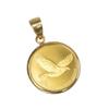 Подвеска-монета Speranza из чистого золота 24 карата с простым дизайном и гравировкой с изображением индейского орла, 1/25 унции, 18 карат,