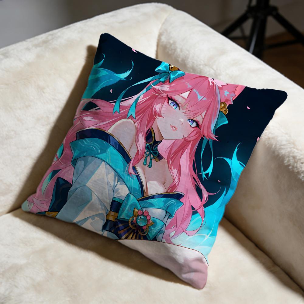 Fashion LLolable Cushion Cover Soft Decorative Pillow Case Suitable for Bedroom Sofa Car Travel Use