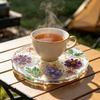 Handmade Resin Coaster Dried Flowers Cup Mat Heat-Resistant Clear Waterproof Table