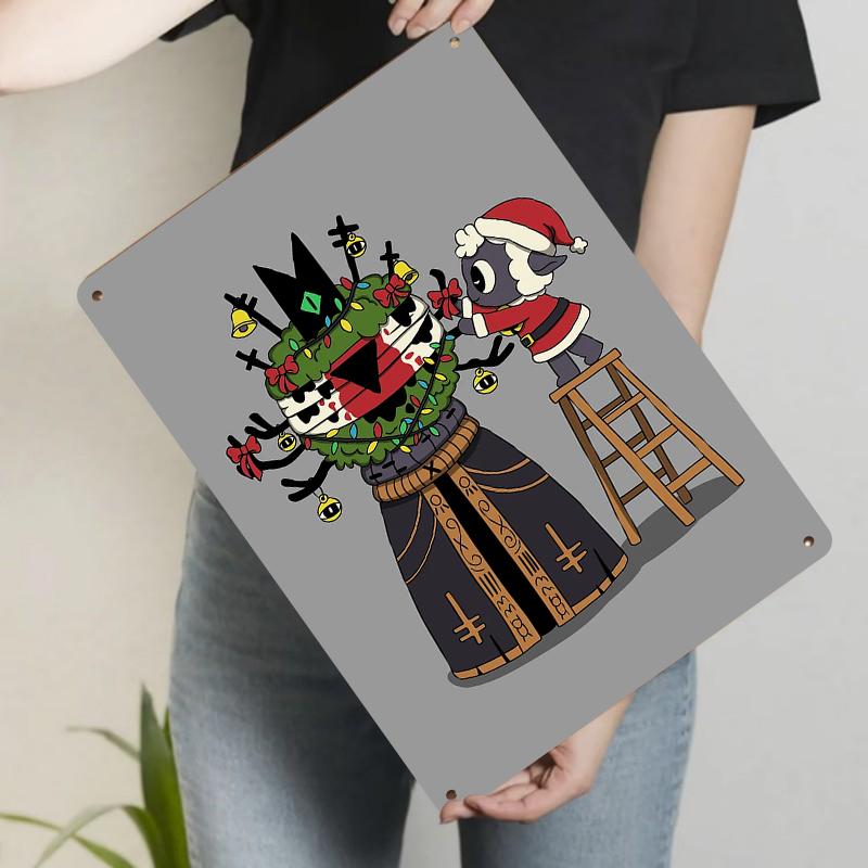 Holiday Limited Edition Cartoon Character Decorative Iron Painting Creative Home Wall Art