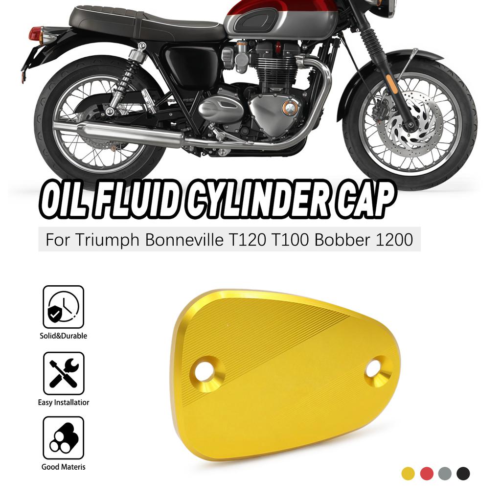 Brake Pump Cover For Triumph Bonneville T120 T100 Bobber 1200 Motorcycle Front Brake Clutch Cylinder Fluid Reservoir Cover