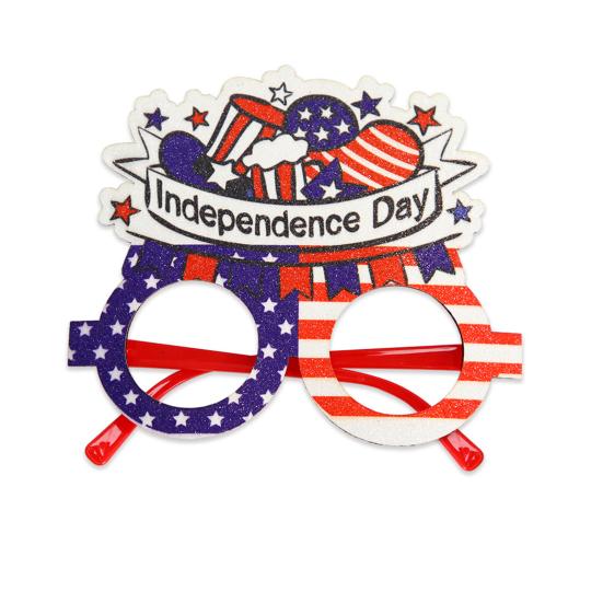 1/12 шт. Очки с американским флагом, патриотическая вечеринка в честь Дня памяти, звездно-полосатые очки для празднования Дня ветеранов США 4 июля