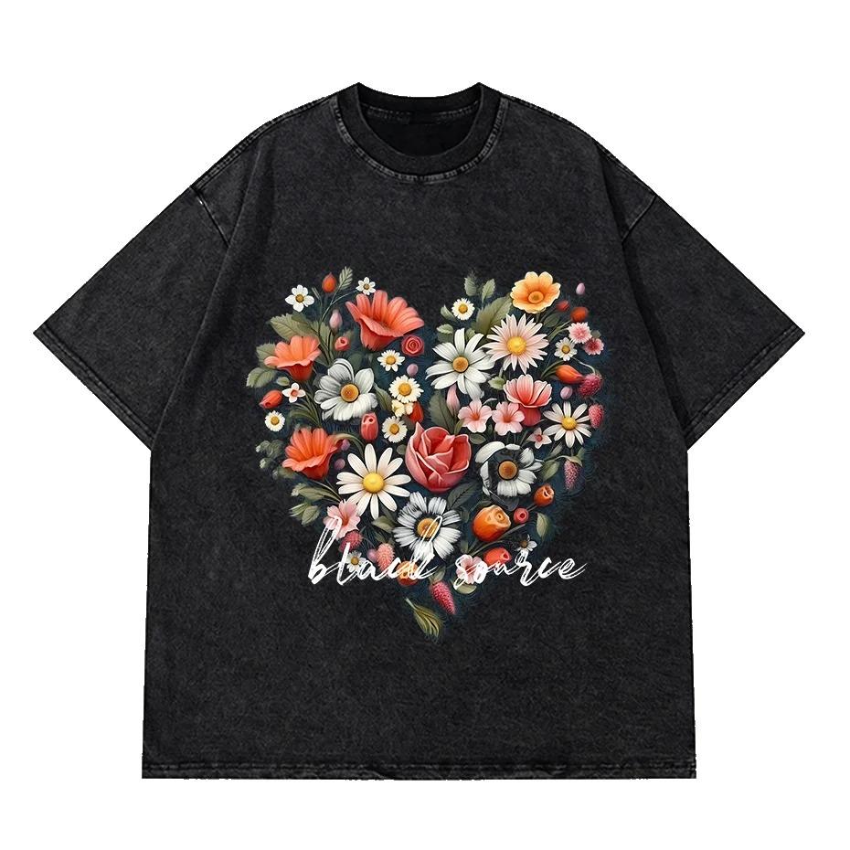 Мужские готические футболки в стиле хип-хоп, уличная одежда, панк-топы с принтом в виде букв и собак, летние винтажные стираные футболки большого размера с коротким рукавом