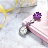 Lancardo Nurse Pocket Watch Flower Petal Clip Ladies Analog Watch Birthday Anniversary Mother's Day Valentine's Day Girlfriend Gift