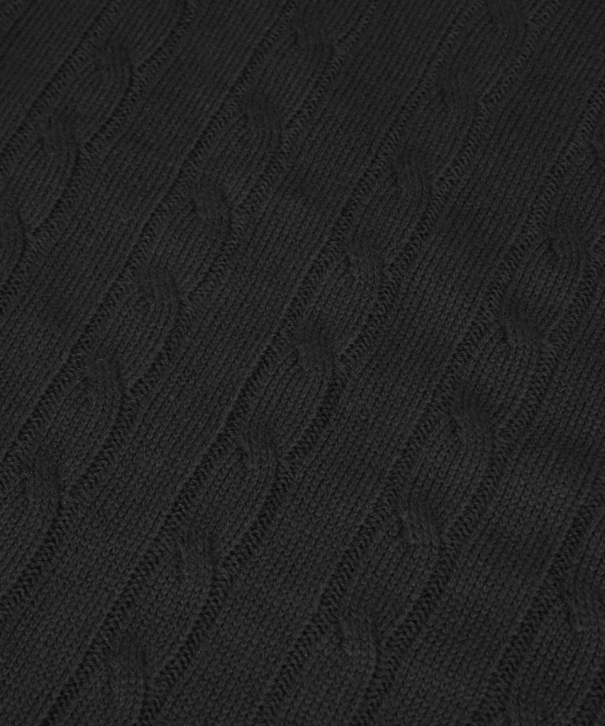 ORIGINALDAY Oversized Round Cable Knit Black