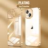 Luxury Plating Transparent Soft Silicone Case For Iphone 13 11 12 Pro Max Mini Xr X Xs Se 2020 8 7 Plus Shockproof Clear Cover