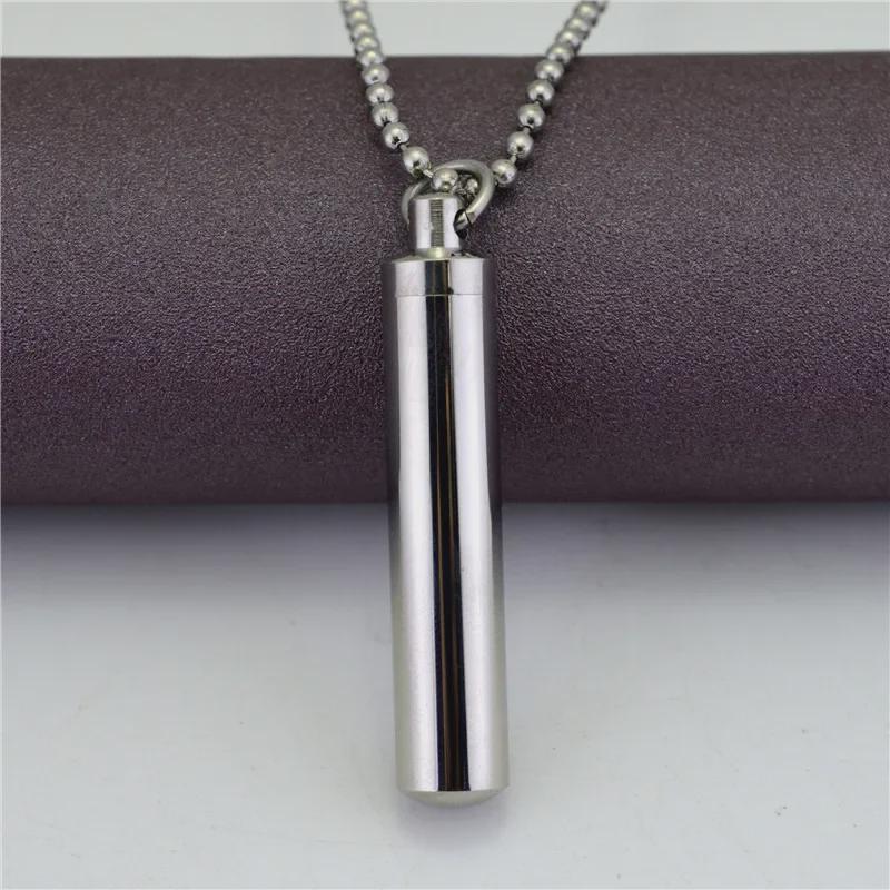 Подвеска-ожерелье в виде флакона духов из нержавеющей стали для мужчин и женщин STN002