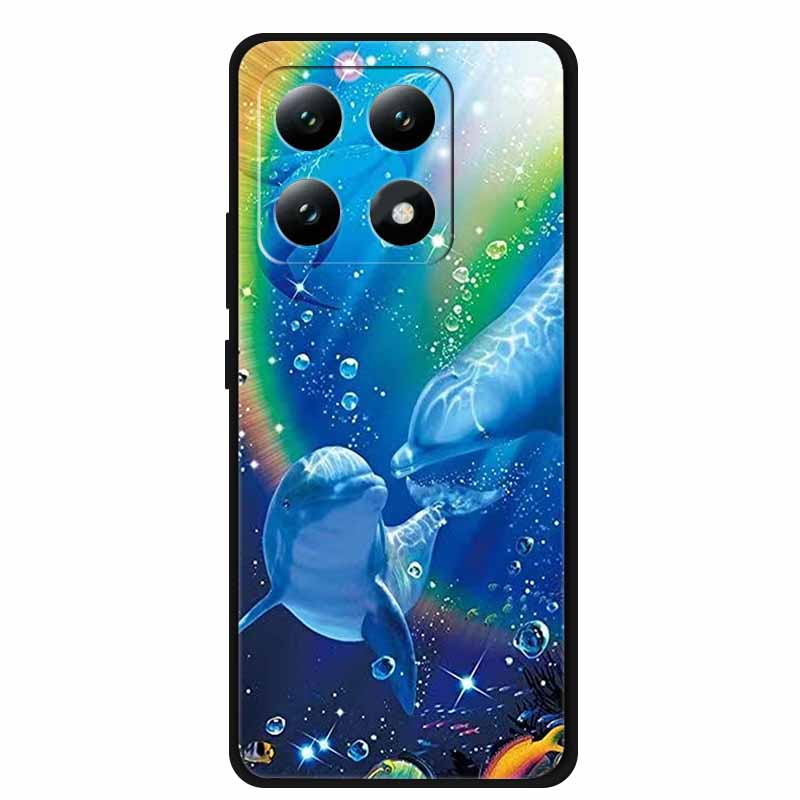 For Xiaomi 15T 5G Case Silicone Luxury Animal TPU Soft Printing Bumper for Xiaomi 15T Pro 5G Starry Sky Scenery Shockproof Cover