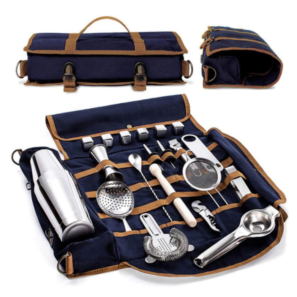 High-Quality Professional Bartender Tool Bag Travel Bag Bar Tool Bag  Home Bar