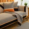 Chenille Sofa Cushion Four Seasons Universal Sofa Cover Simple Cushion Backrest Towel Cover Cloth Houndstooth Non-Slip Sofa Cover